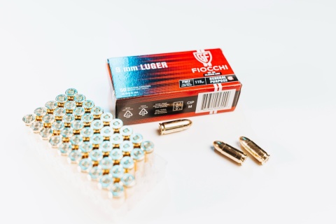 9 PARA / 9 LUGER NABÓJ KULOWY FMJ / 115 / 7,5G FIOCCHI