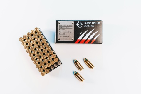 9 PARA NABÓJ KULOWY FMJ / 124 / 8G LHD (LARGO HOUSE DEFENSE)