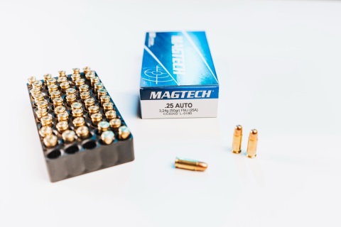 6,35 BROWNING / 25 AUTO NABÓJ KULOWY FMJ (MAGTECH) 25A