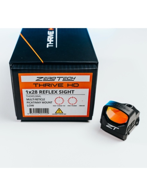 ZEROTECH KOLIMATOR THRIVE HD REFLEX DOT 3MOA MULTI RETICLE LOW MOUNT THDRS28ML