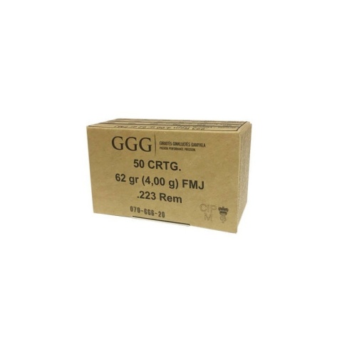 223 REM GGG FMJ GPR12 62GRN 4GR