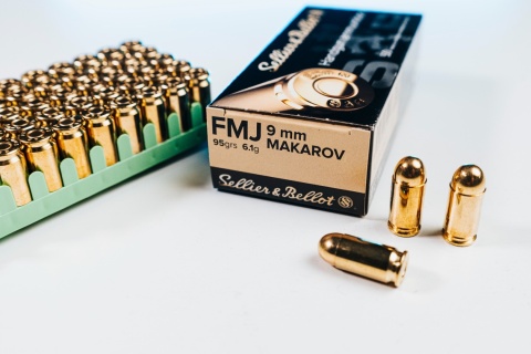 9 MAKAROV NABÓJ KULOWY FMJ S&B 6,1G V310912