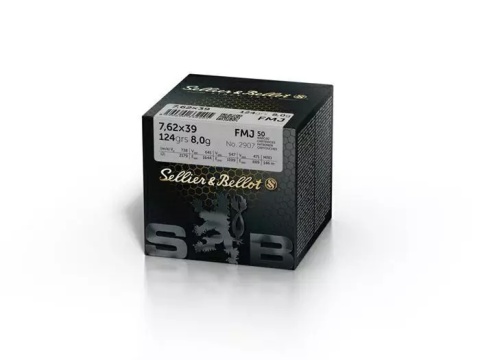 7,62X39 NABÓJ KULOWY FMJ S&B 8,0G