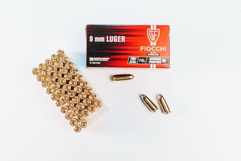 9 PARA / 9 LUGER NABÓJ KULOWY FMJ / 124 / 8G FIOCCHI
