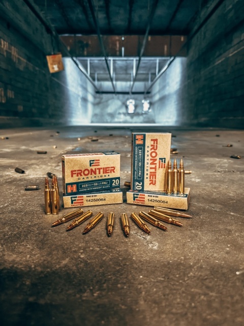 HORNADY KAL. 223 REM FMJ-BT (20) FRONTIER 55GRN / 3,56G FR100