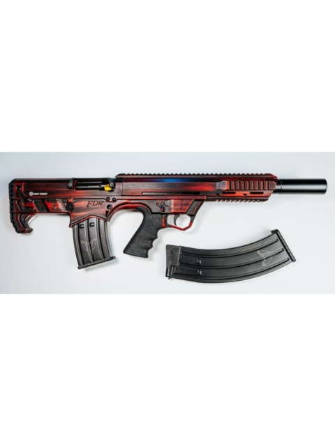 HUNT GROUP FD12 (RED DISTRESSED), LUFA 47 CM, MAGAZYNEK 5/10+1, KAL. 12/76, SYS. BULLPUP