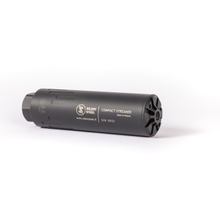 Tłumik do broni Silent Steel Flow Compact Streamer gen3 Steel 5.56 Armor Black 41912 CST556B-SS