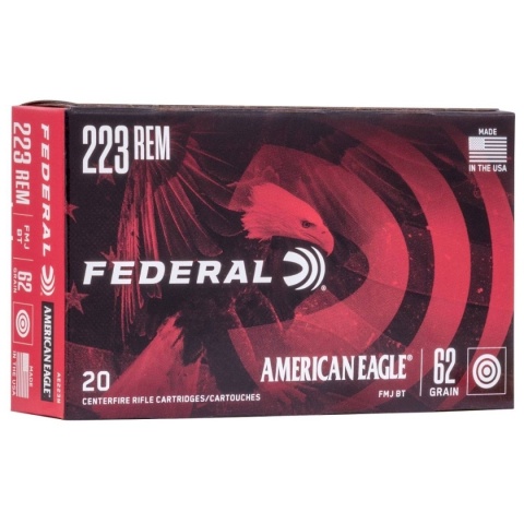 223REM NB.FMJ FEDERAL 62GRS (4,0G) .AE223N