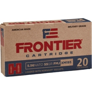 HORNADY KAL. 5,56 NATO FMJ (20) FR200 FRONTIER 55GRN / 3,56G