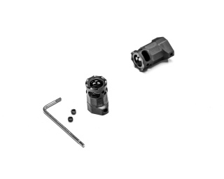 TC Gear - Urządzenie wylotowe 9x19mm Gunfighter E 13,5×1 LH - TC-GE-1-B