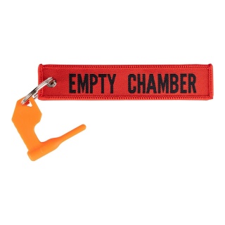 Fostex - Flaga bezpieczeństwa z zawieszką Empty Chamber - Polimer - Czerwona - 251314 - Uniwersalny